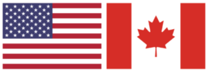 US and Canada Flags